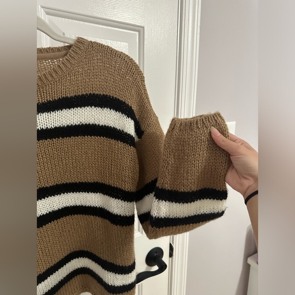 JDY Pullover Knit Striped Sweater - Picture 4 of 5